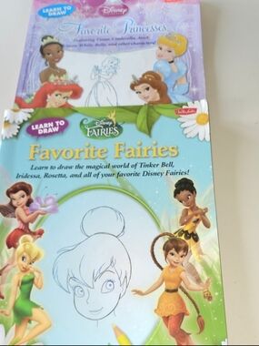 Disney Favorite Princess and Disney Favorite  Fairies Learn-to-Draw Books